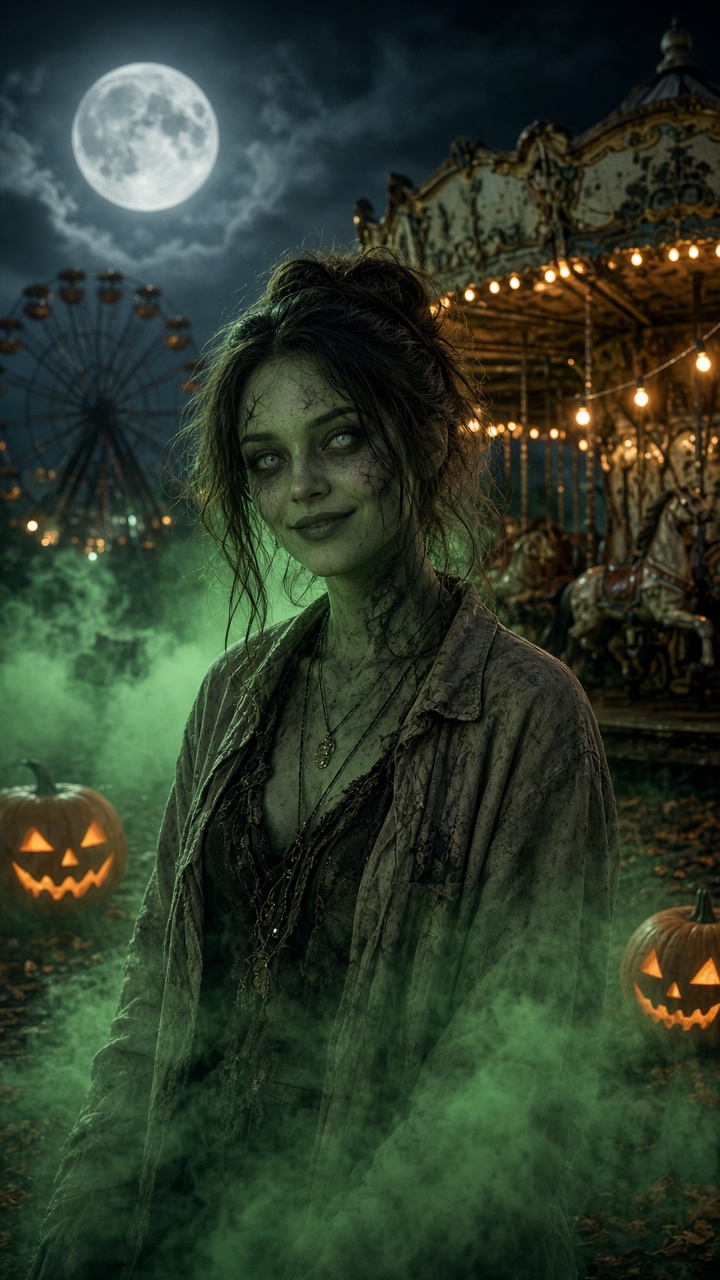 Halloween Zombie scene still